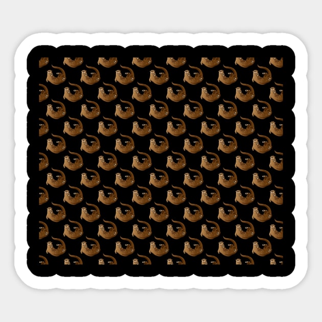 Otter Design Sticker by LetsBeginDesigns